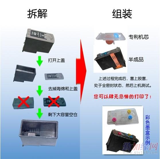 易加墨墨盒是由原装墨盒改装的,所以它可以完美地安装到打印机