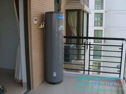 松山湖别墅中央热水系统|美的空气能热水器|松山湖热水工程安装