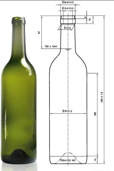 广州长期供应375ml波尔多古典绿冰酒瓶 红酒瓶