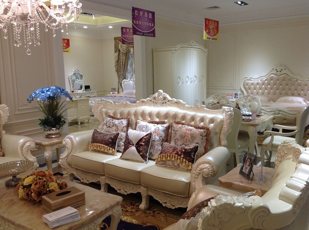 广州法式家具,佛山欧式实木沙发,右岸嘉园家具