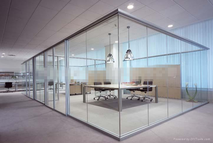 办公室玻璃隔断墙隔断价格天津隔断设计图片 办公室双层百叶隔断图片图片