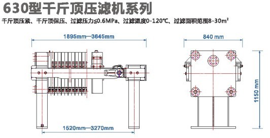 佛山大沥630型千斤顶压滤机系列 价格