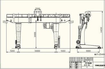 门式起重机图纸图片 门式起重机图纸门式起重机生产图图片