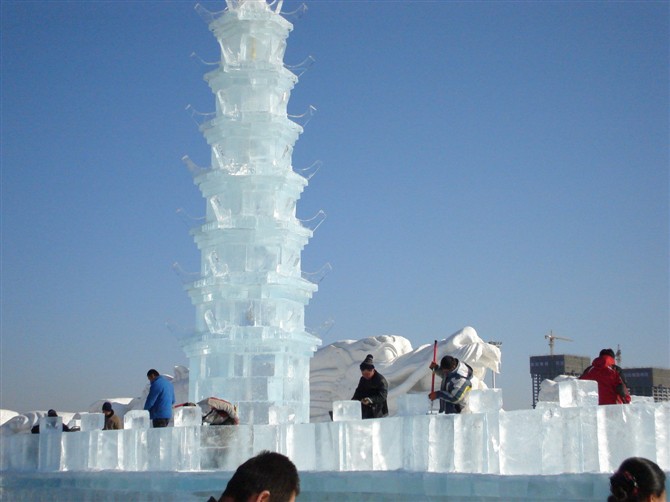 2012年冰雪大世界冰建,冰雕,银川冰雪节设计制作 2013年冰雪大世界