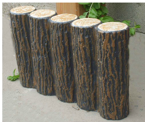 供应天艺仿木树桩石模具 水泥制品树桩石 路缘石模具生产厂图片 仿木