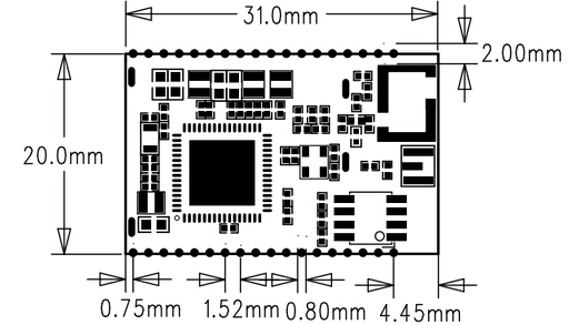 低功耗wifi cc3200模块(rf-wm-3200b1)