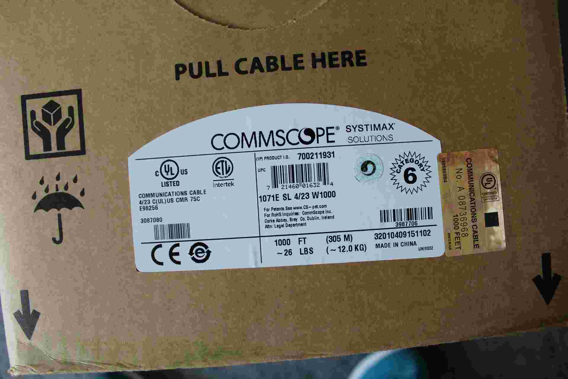 康普commscope超六类网线原装品质福建总代理