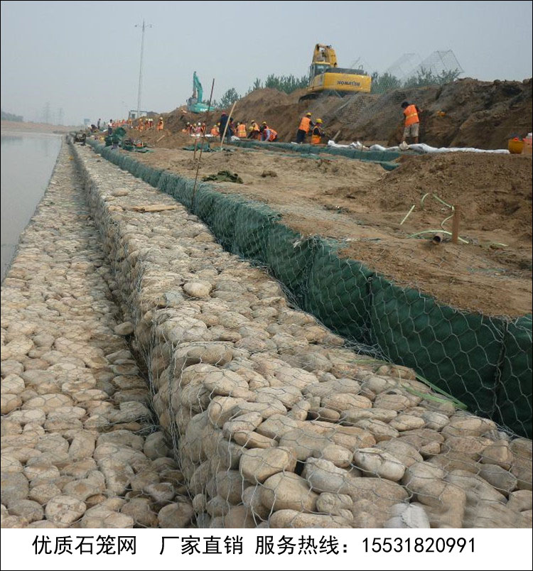 四川内江供应防洪护坡石笼网箱 生态护岸绿植