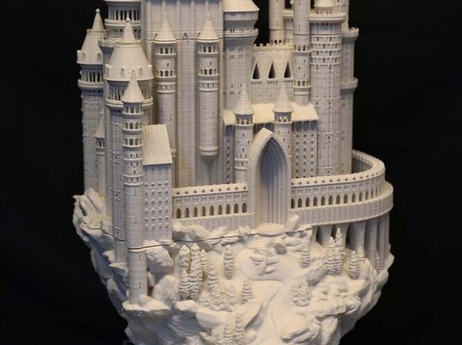 东莞3d打印送礼拼搭益智玩具 中世纪狮王城堡骑士