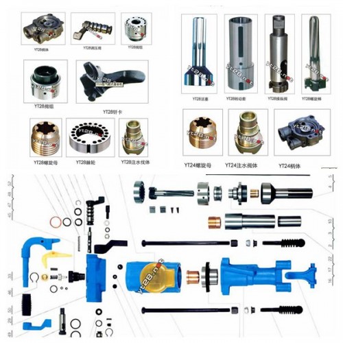 气动凿岩机配件天水凿岩机风钻图片 气动凿岩机隧道风钻凿岩机图片