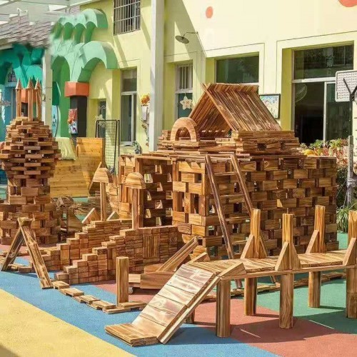 木质积木玩具儿童木质积木玩具幼儿园搭建积木厂家批发