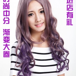 【紫色】紫色渐变cosplay假发假发渐变色cosp
