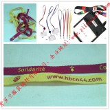 服装展销会证件挂绳选择紫罗兰定制商标立体丝印织带