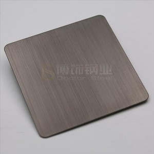 哑光抗指纹不锈钢黑钛金拉丝板价格 黑色不锈钢拉丝板生产厂家