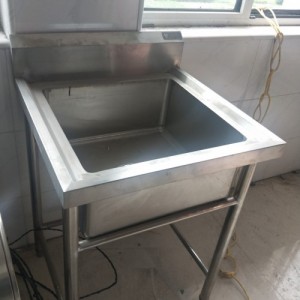衡水厨具衡水厨房设备不锈钢加工制单眼水池不锈钢水池厨房沥水池