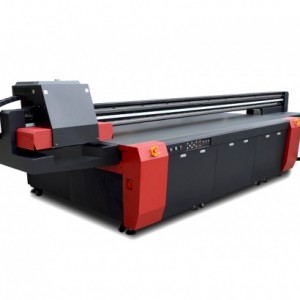 世通自主研发理光3220背景墙UV平板打印机工业级数码印刷机